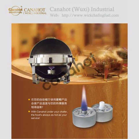 Adjustable Wick Chafing Fuel-Bahan Bakar Teraman untuk Prasmanan